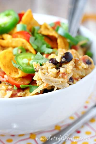 Slow Cooker Tex Mex Cheesy Chicken and Rice