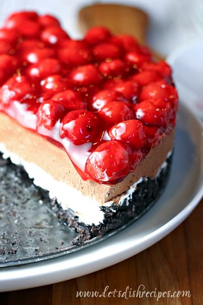 No Bake Black Forest Cheesecake