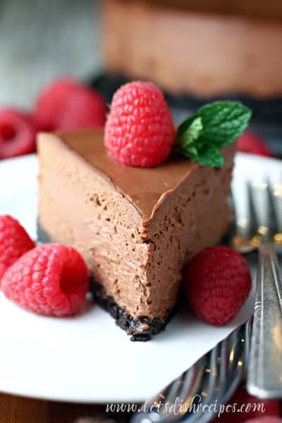 Pressure Cooker Chocolate Cheesecake