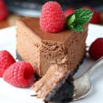 Pressure Cooker Chocolate Cheesecake
