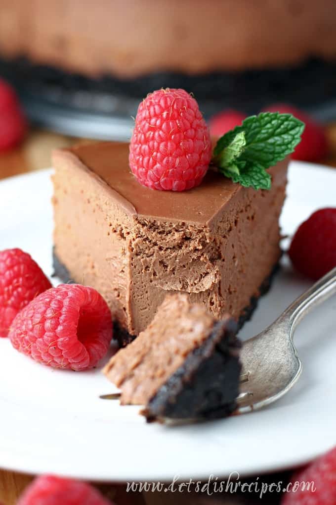 Pressure Cooker Chocolate Cheesecake