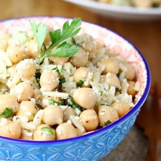 Herbed Orzo Chickpea Salad