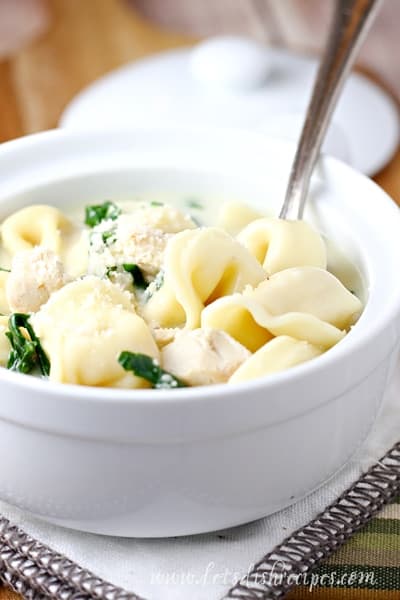 Chicken Tortellini Alfredo Soup