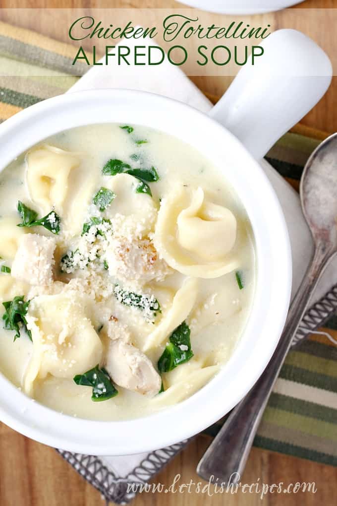 Chicken Tortellini Alfredo Soup