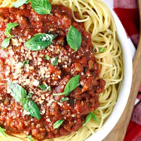 Slow Cooker Spaghetti Featu