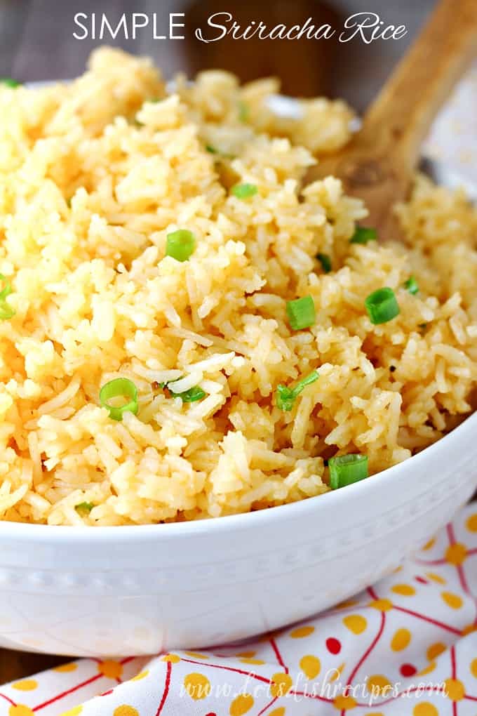 Simple Sriracha Rice