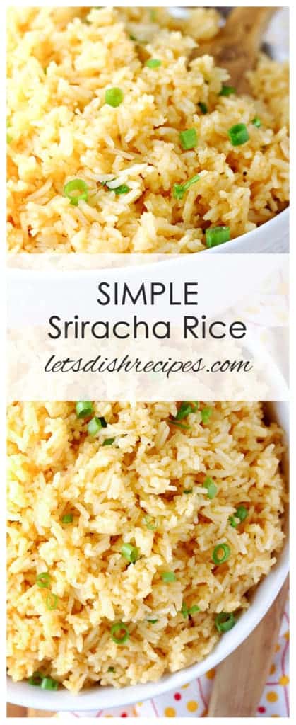 Simple Sriracha Rice