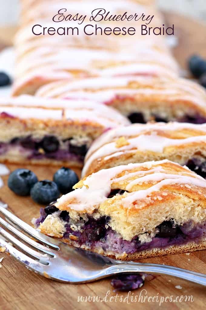 Easy Blueberry Cream Cheese Braid