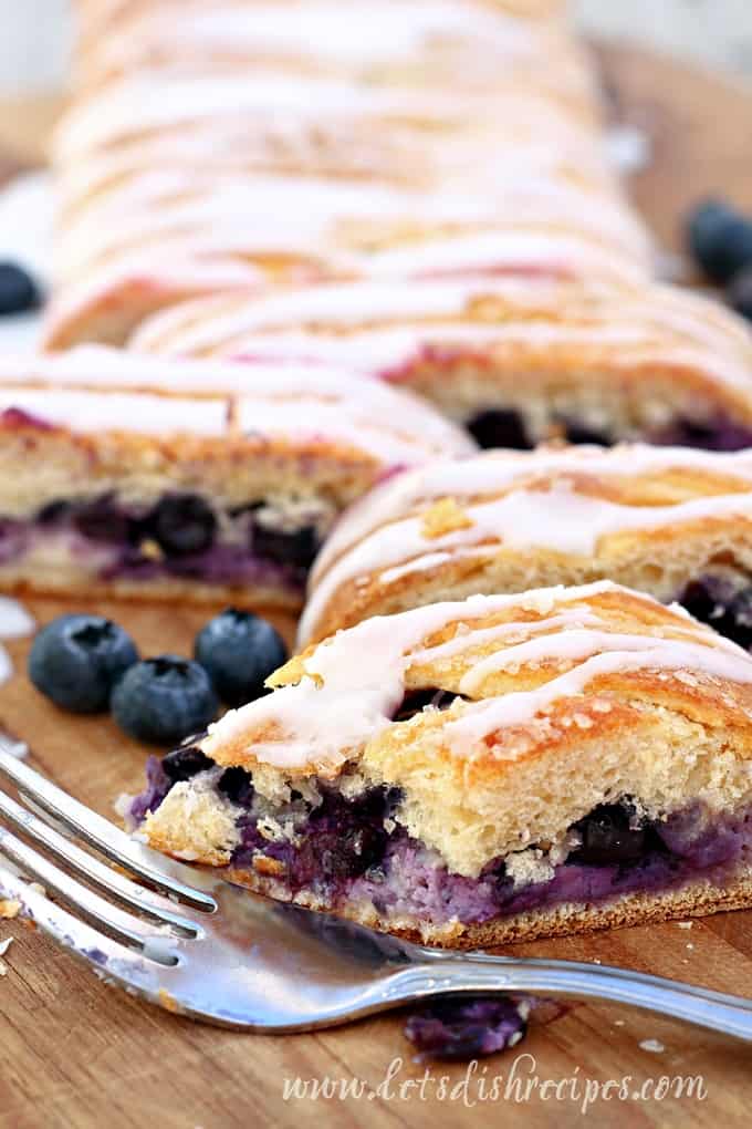 Easy Blueberry Cream Cheese Braid