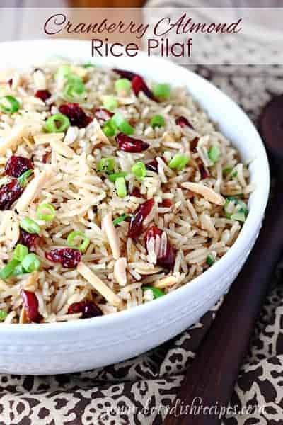 Cranberry Almond Rice Pilaf