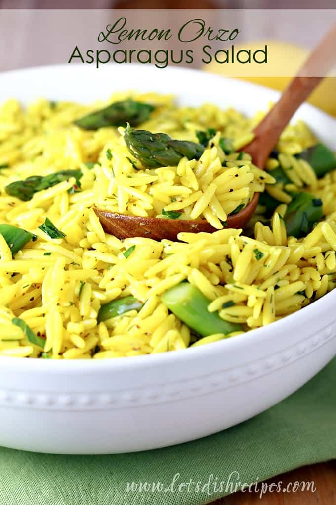 Lemon Orzo Asparagus Salad