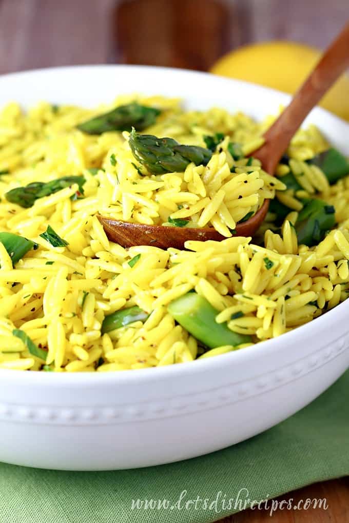 Lemon Orzo Asparagus Salad