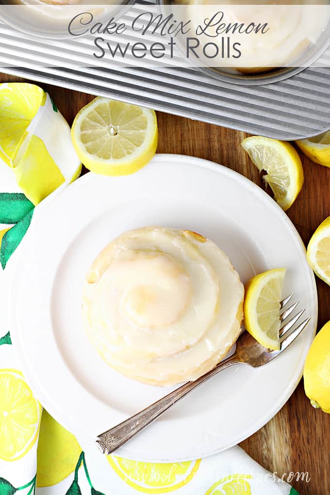 Cake Mix Lemon Sweet Rolls