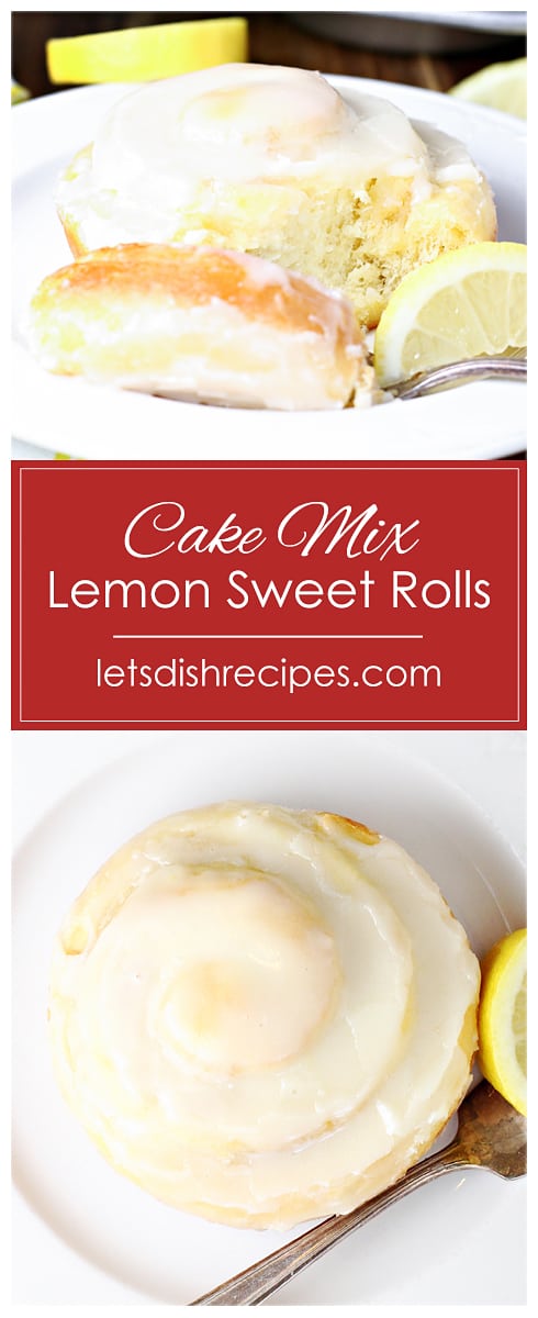 Cake Mix Lemon Sweet Rolls