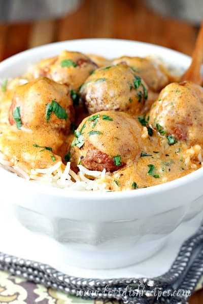 Slow Cooker Red Curry Meatballs