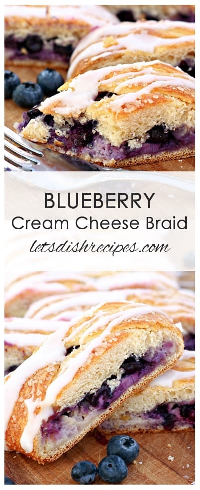 Easy Blueberry Cream Cheese Braid