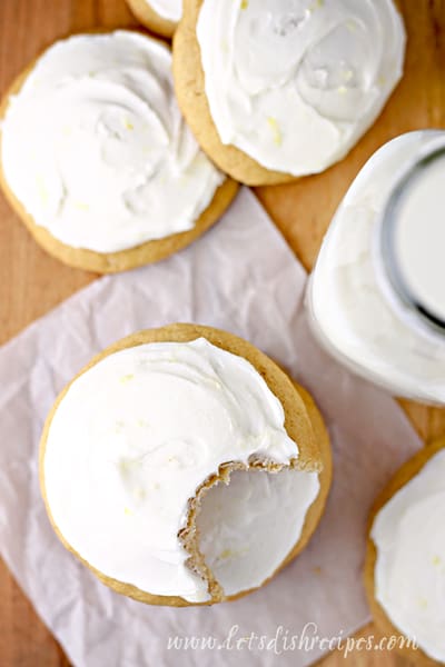 Banana Spice Cookies with Lemon Frosting