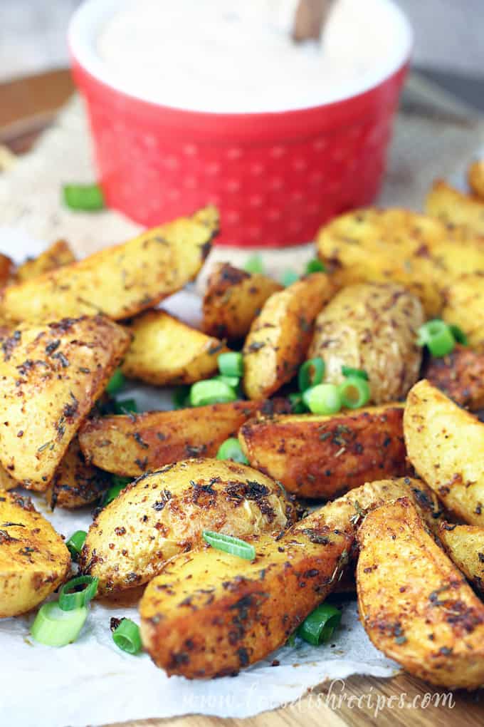 Cajun Roasted Potatoes with Creole Dipping Sauce