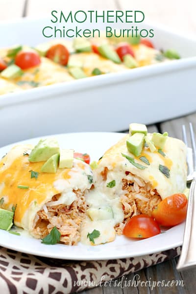 Smothered Chicken Burritos