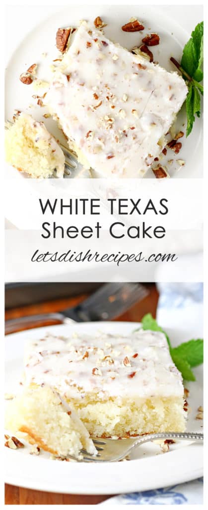 White Texas Sheet Cake