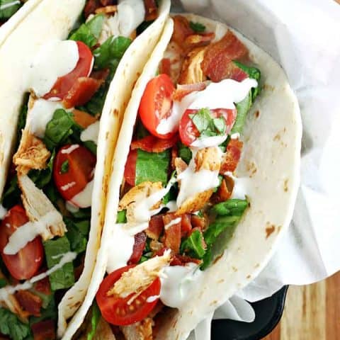 Ranch BLT Tacos feature