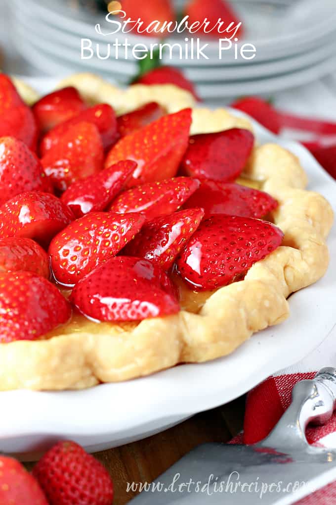 Strawberry Buttermilk Pie