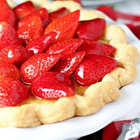 Strawberry Buttermilk Pie f