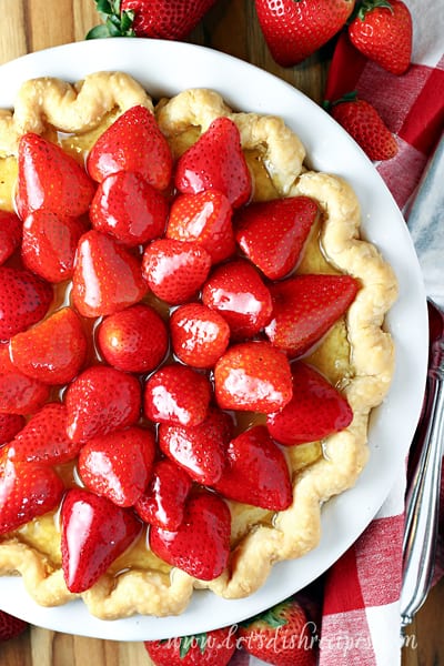 Strawberry Buttermilk Pie