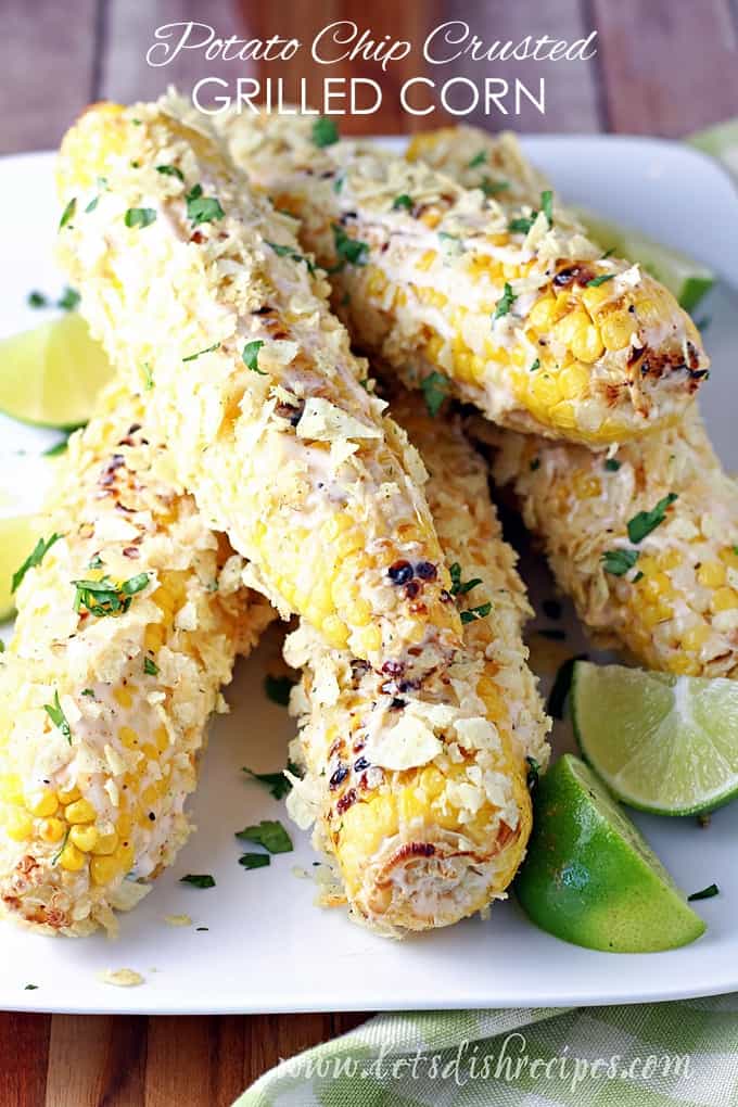 Potato Chip Crusted Grilled Corn