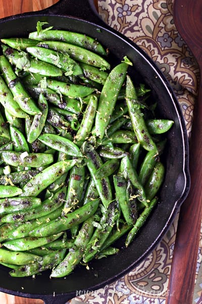 Skillet Sugar Snap Peas