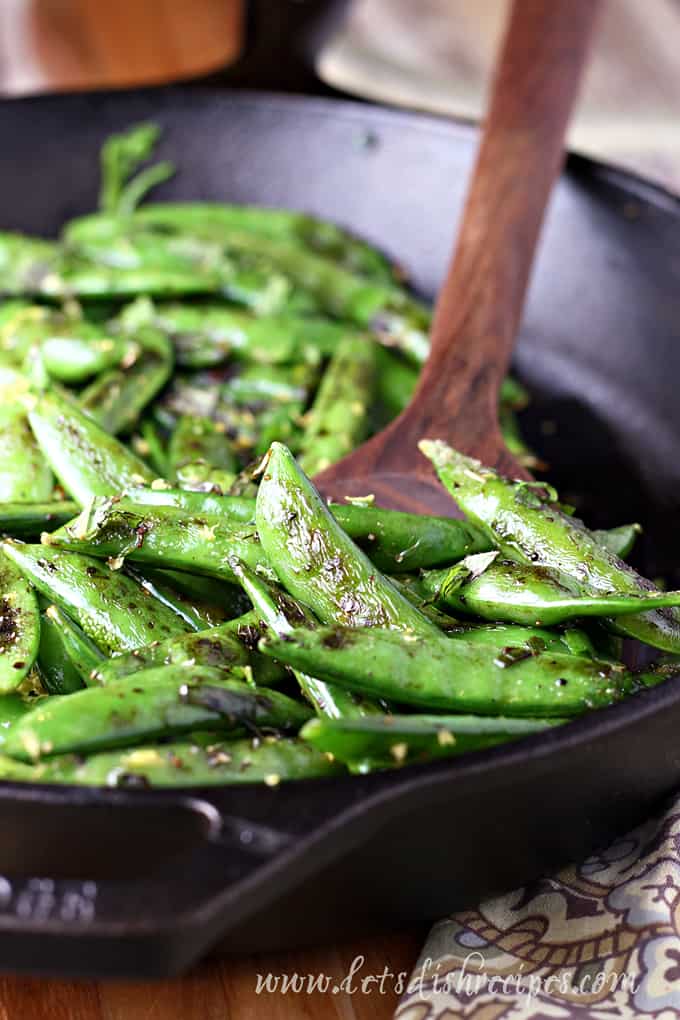 Skillet Sugar Snap Peas