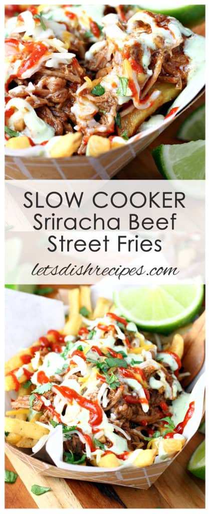 Slow Cooker Sriracha Beef Street Fries