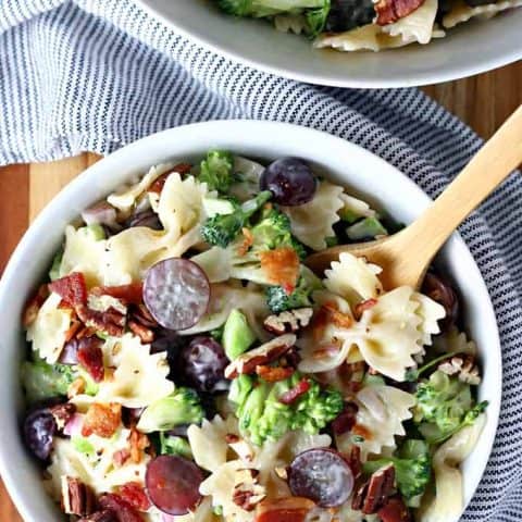 Broccoli Bowtie Salad feature