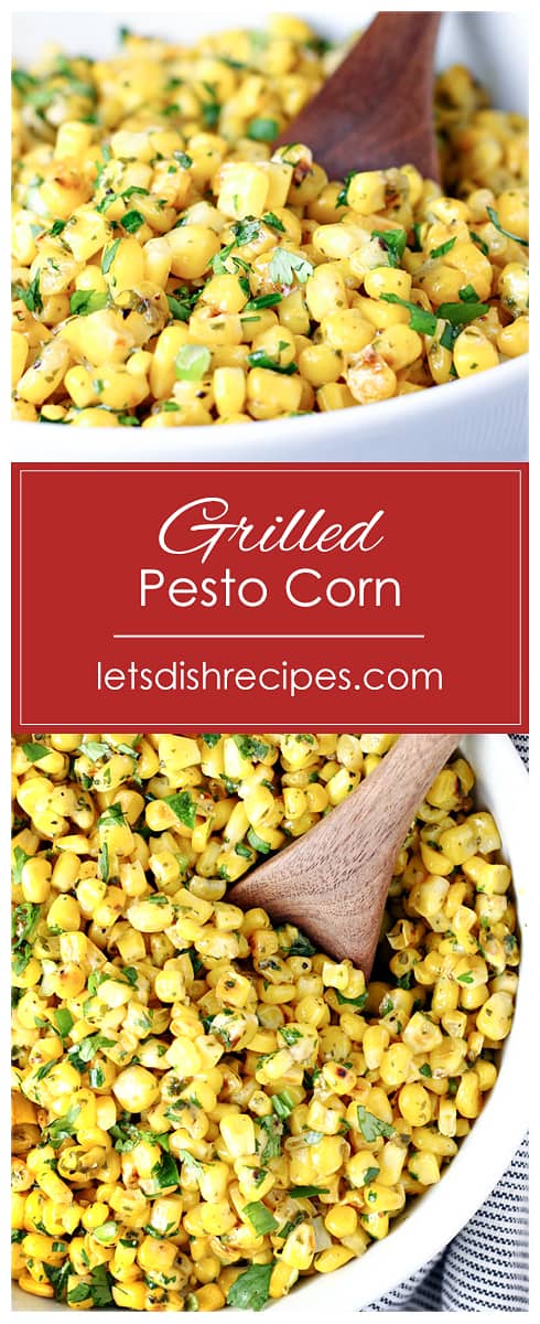 Grilled Pesto Corn