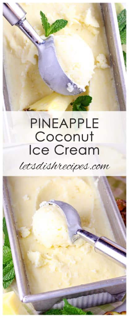 Pineapple Coconut Ice Cream