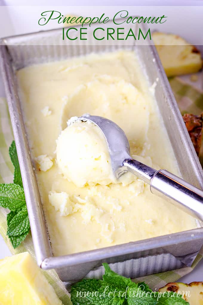 Pineapple Coconut Ice Cream