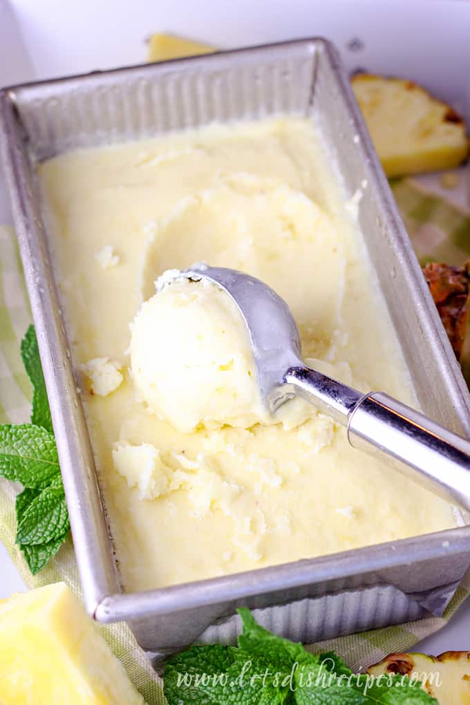 Pineapple Coconut Ice Cream