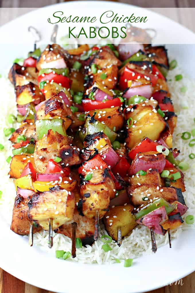 Grilled Sesame Chicken Kabobs