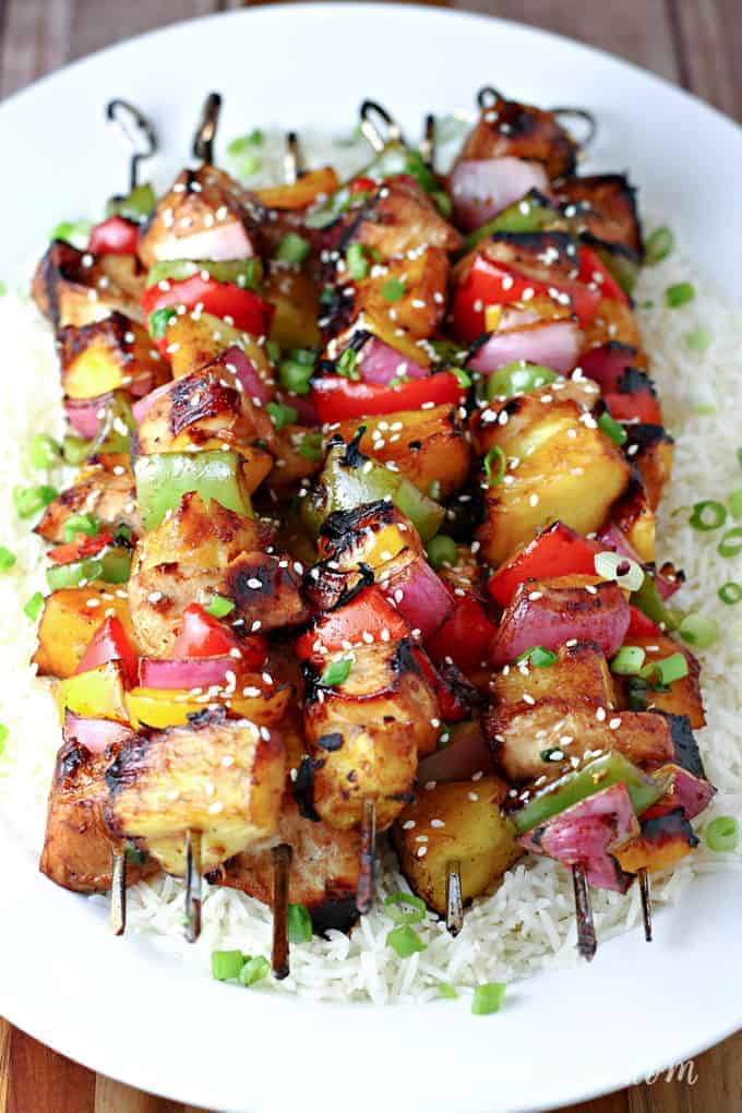 Grilled Sesame Chicken Kabobs