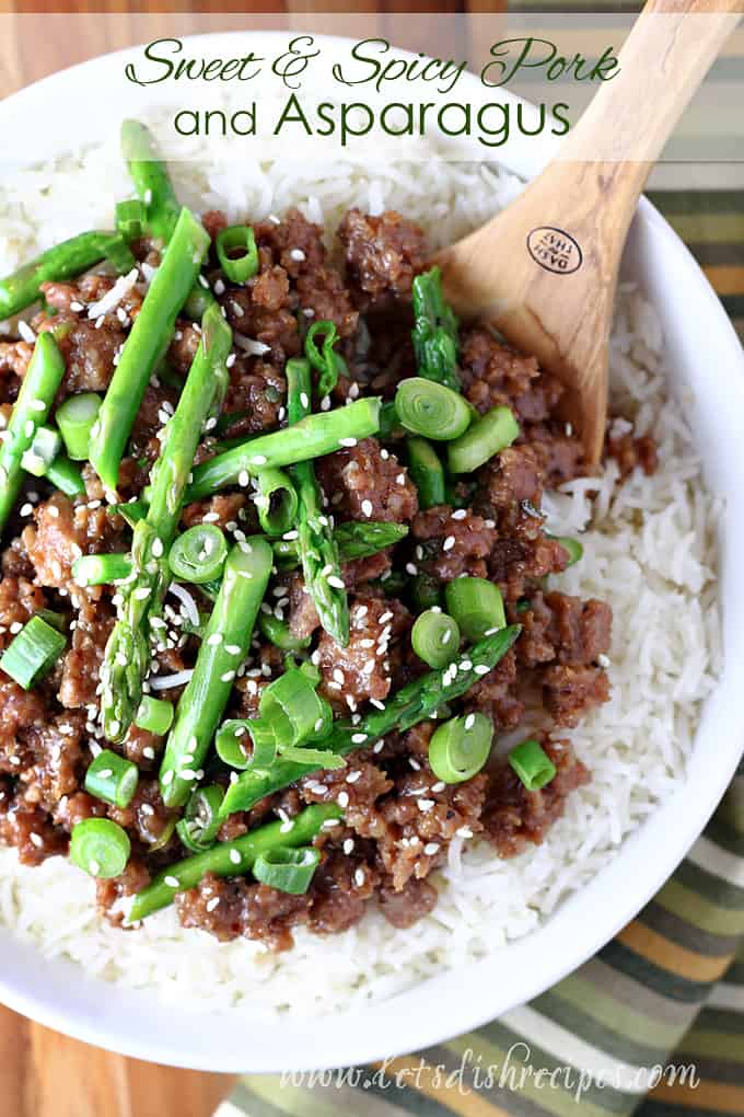 Sweet and Spicy Pork and Asparagus