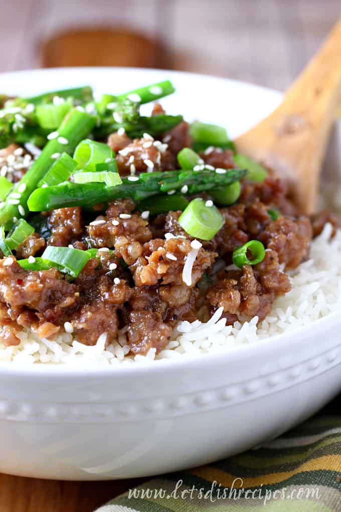 Sweet and Spicy Pork and Asparagus