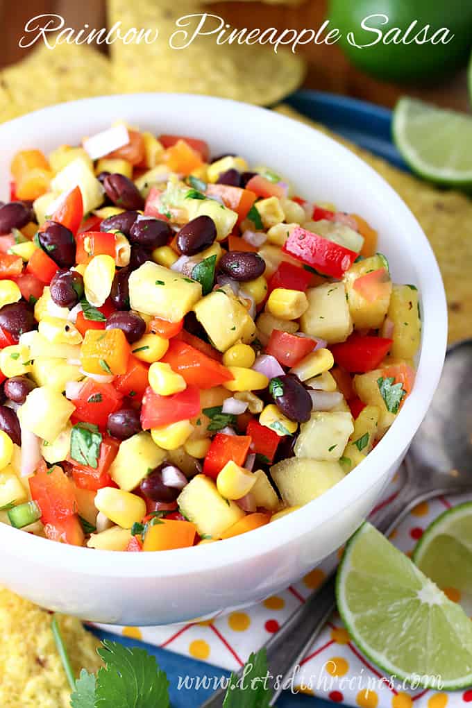 Rainbow Pineapple Salsa