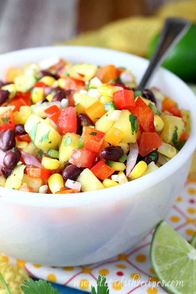 Rainbow Pineapple Salsa