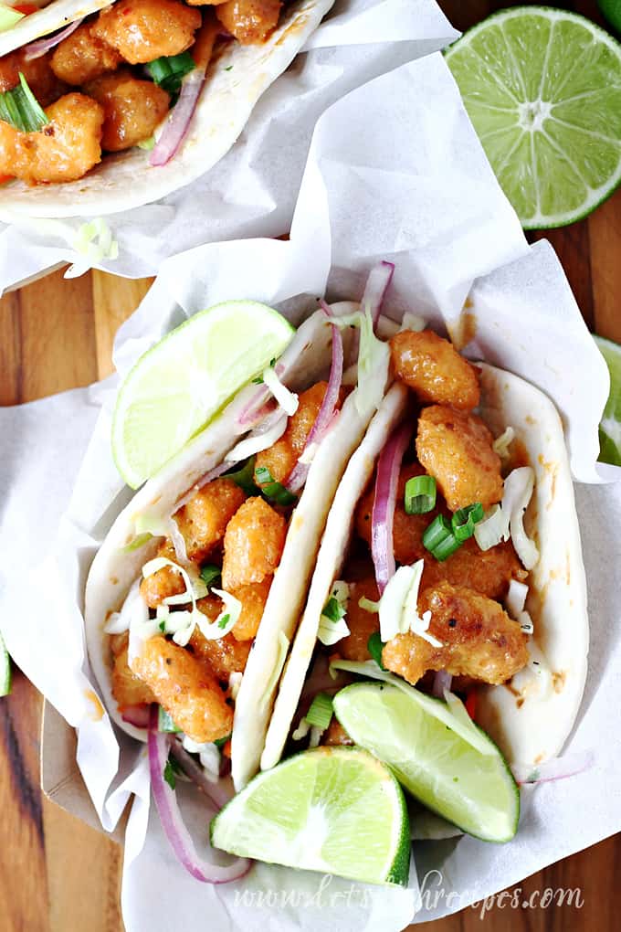 Spicy Baja Shrimp Tacos