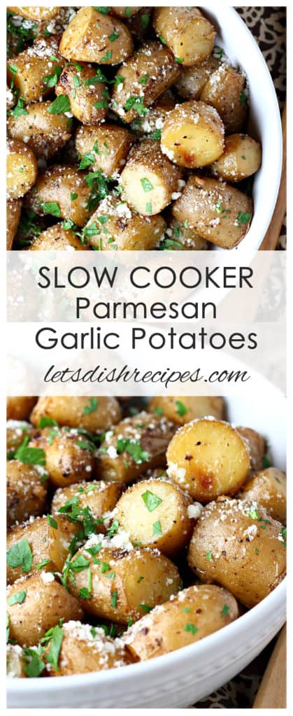 Slow Cooker Parmesan Garlic Potatoes