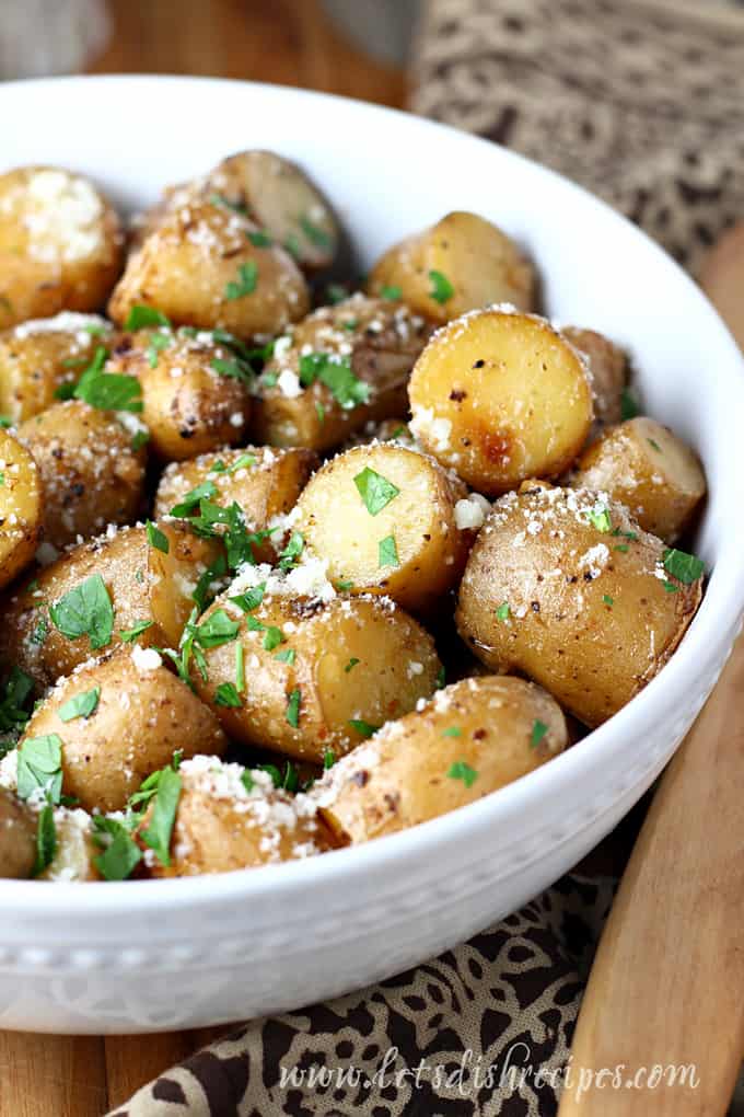 Slow Cooker Parmesan Garlic Potatoes