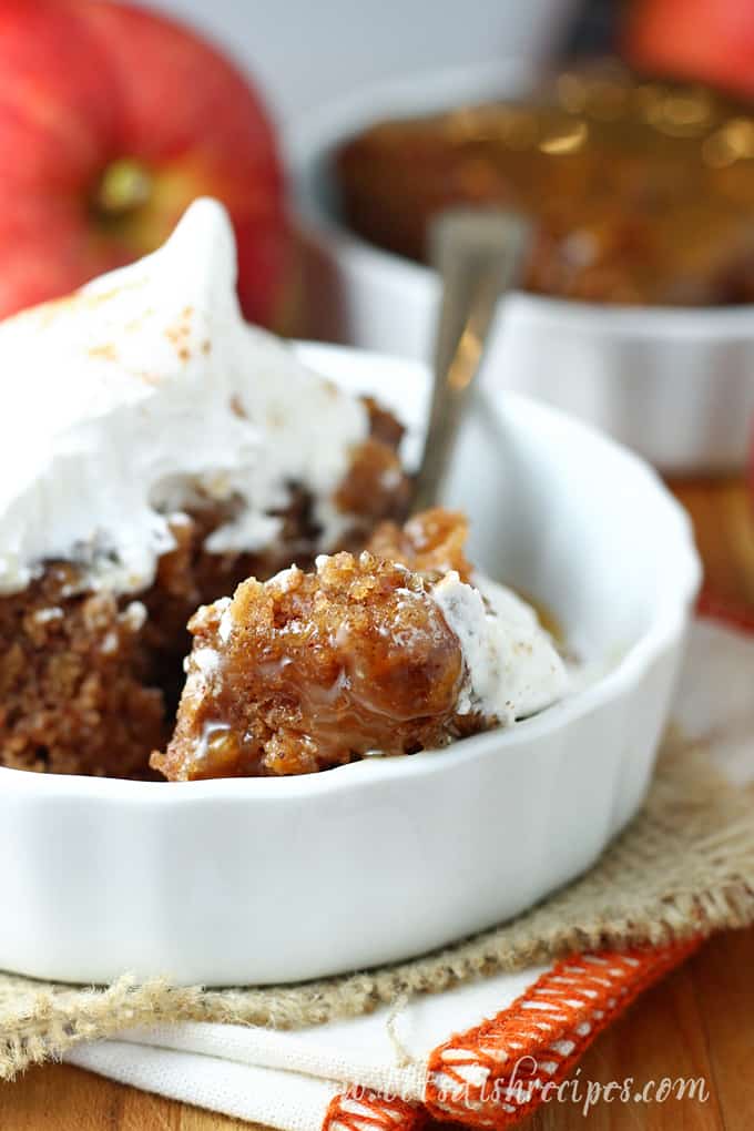 Sticky Apple Pudding Cake with Caramel Sauce