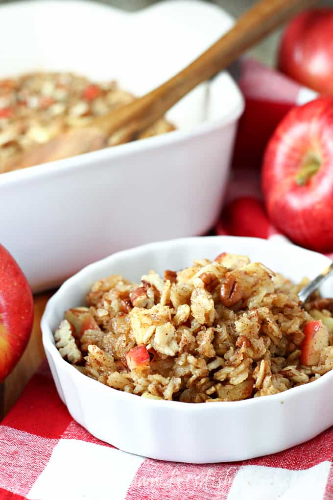 Apple Spice Baked Oatmeal