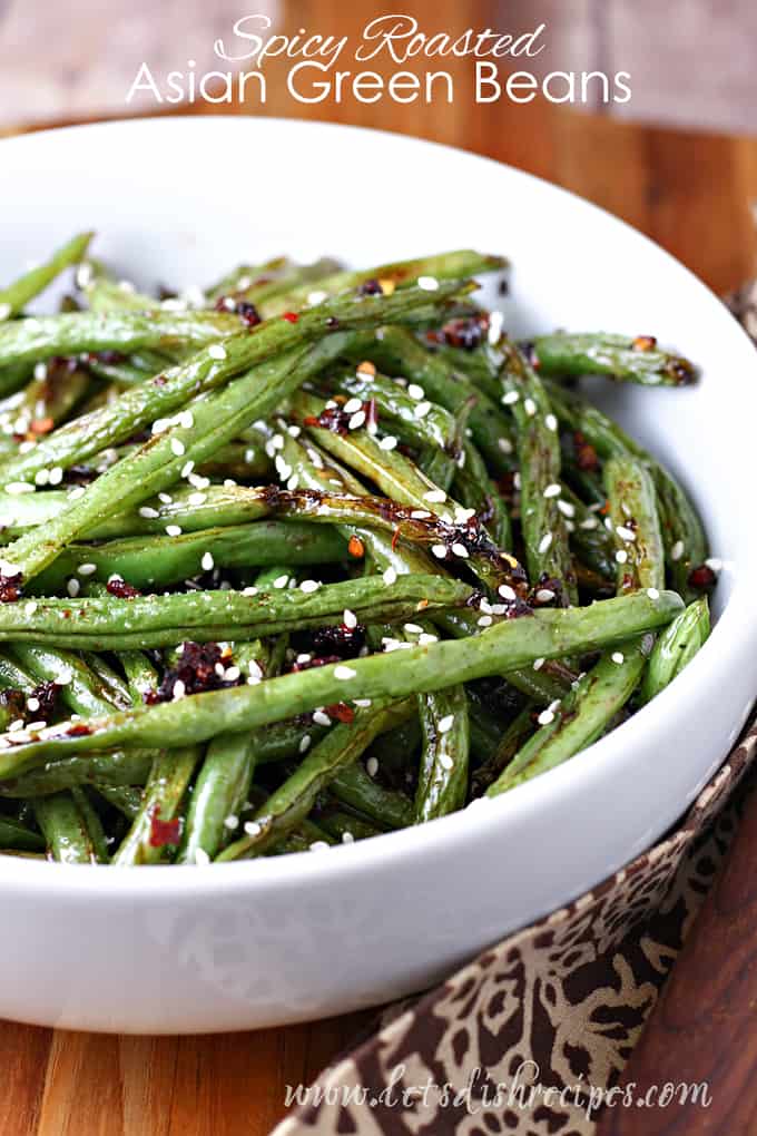 Spicy Roasted Asian Green Beans