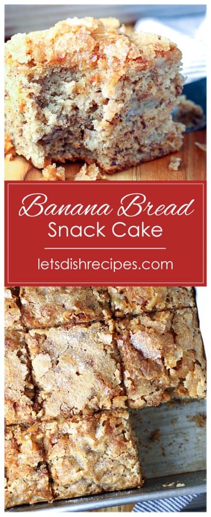 Banana Bread Snack Cake